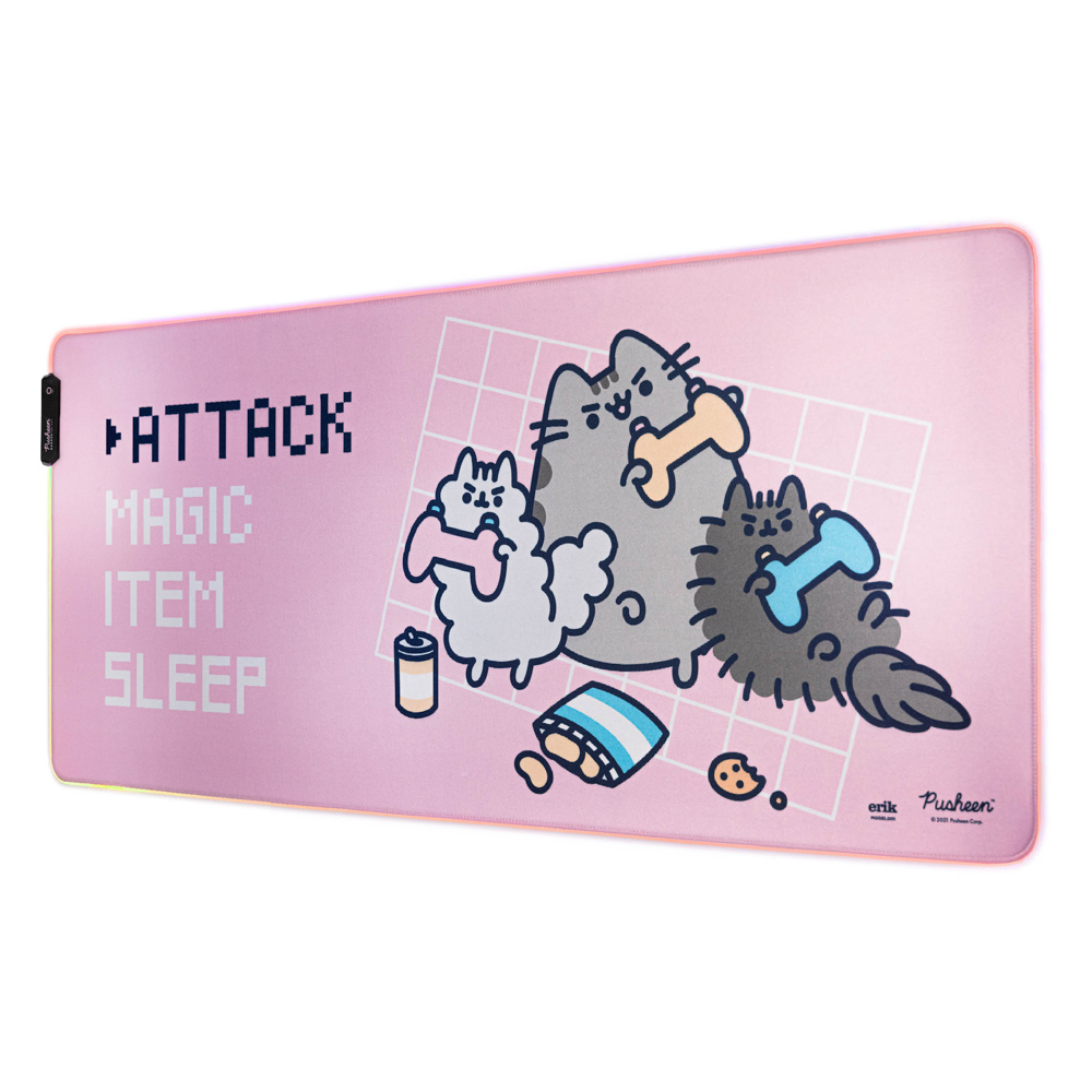 Mouse Pad - XXL - Pusheen cu LED | Grupo Erik