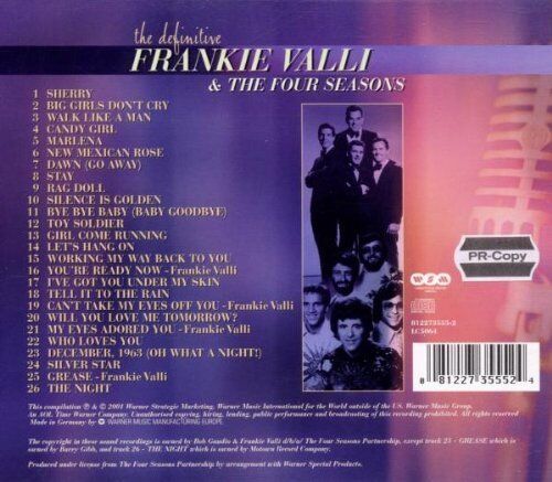 The Definitive Frankie Valli and The Four Seasons | Frankie Valli and The Four Seasons