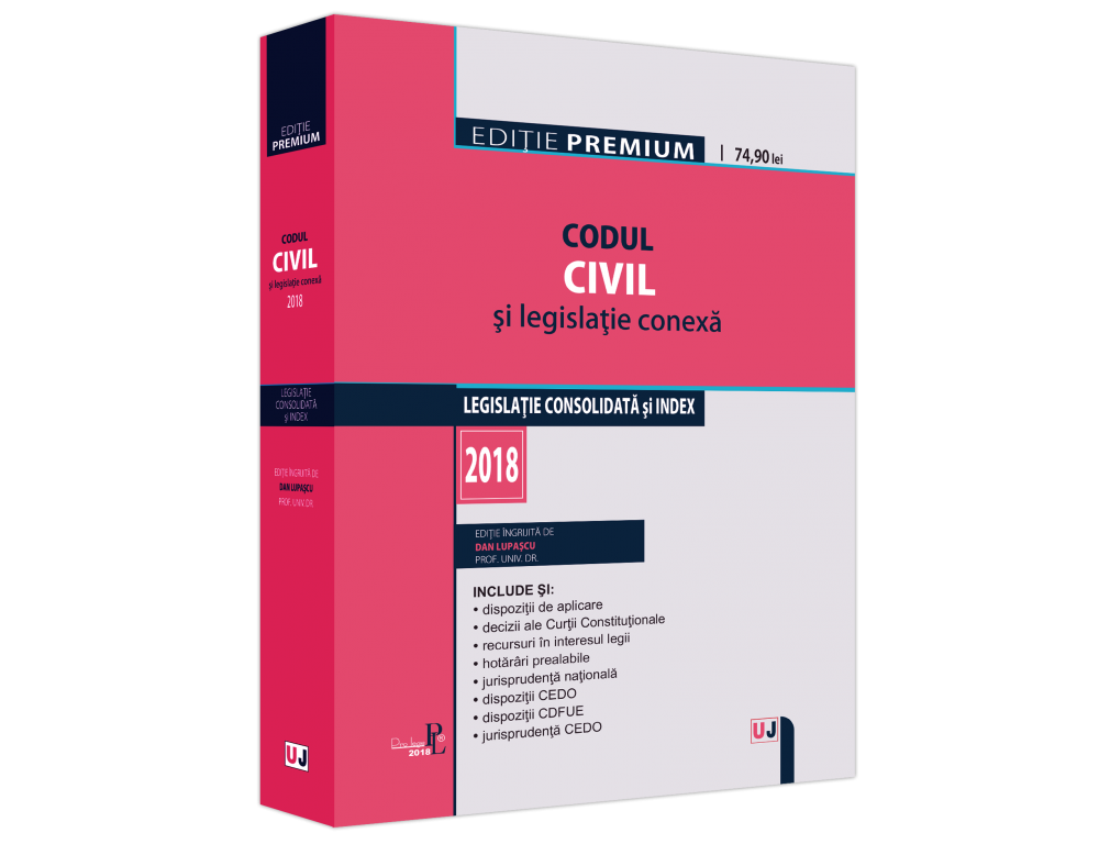 Codul civil si legislatie conexa 2018 | Dan Lupascu carturesti.ro imagine 2022