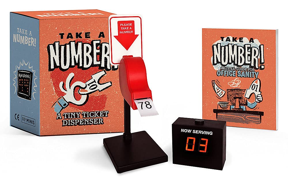 Take a Number! - A Tiny Ticket Dispenser | Running Press Mini Editions