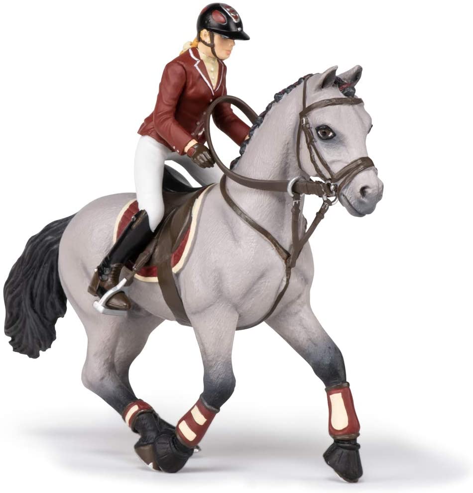 Figurina - Competition horse and horsewoman | Papo