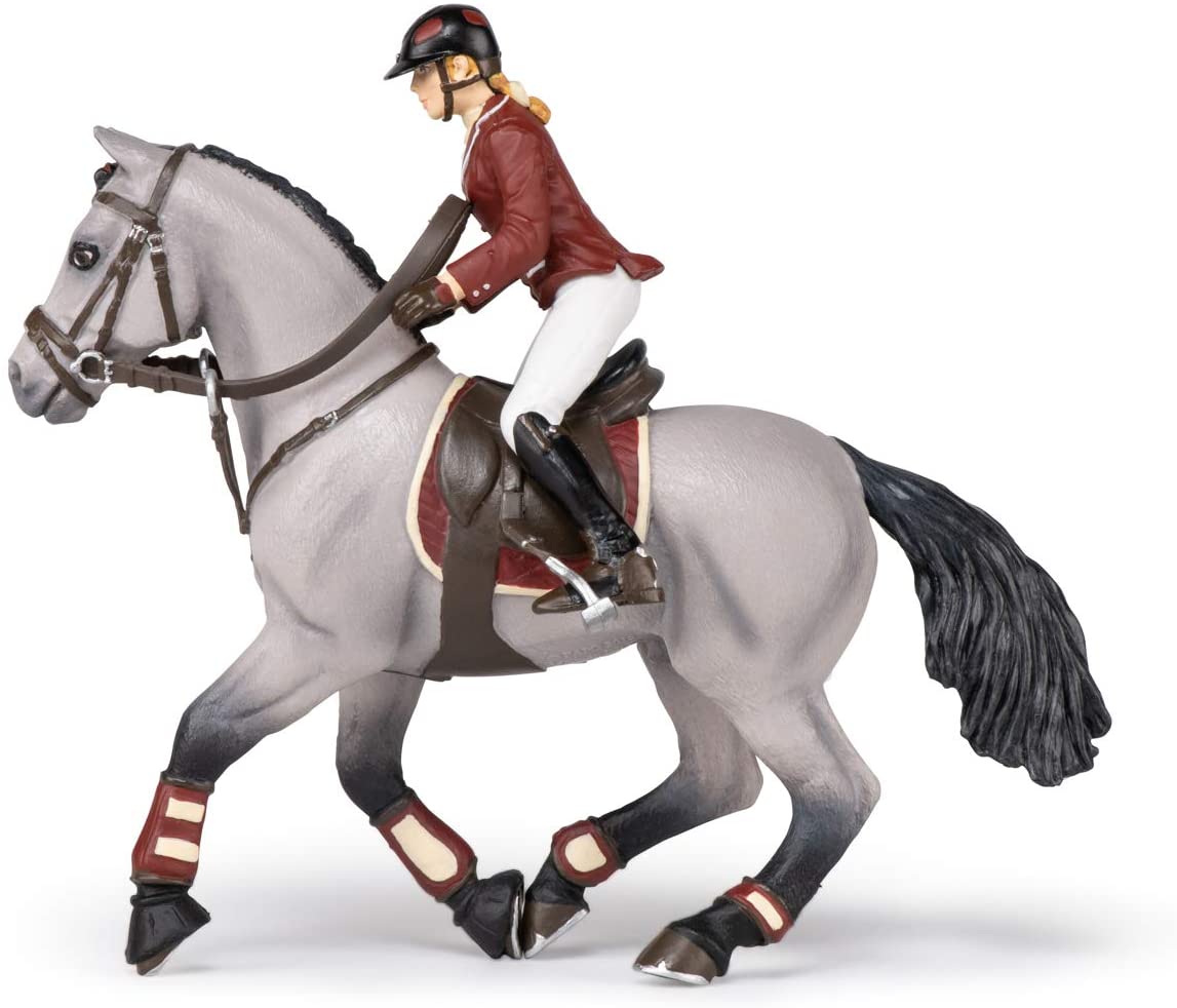 Figurina - Competition horse and horsewoman | Papo - 1 | YEO