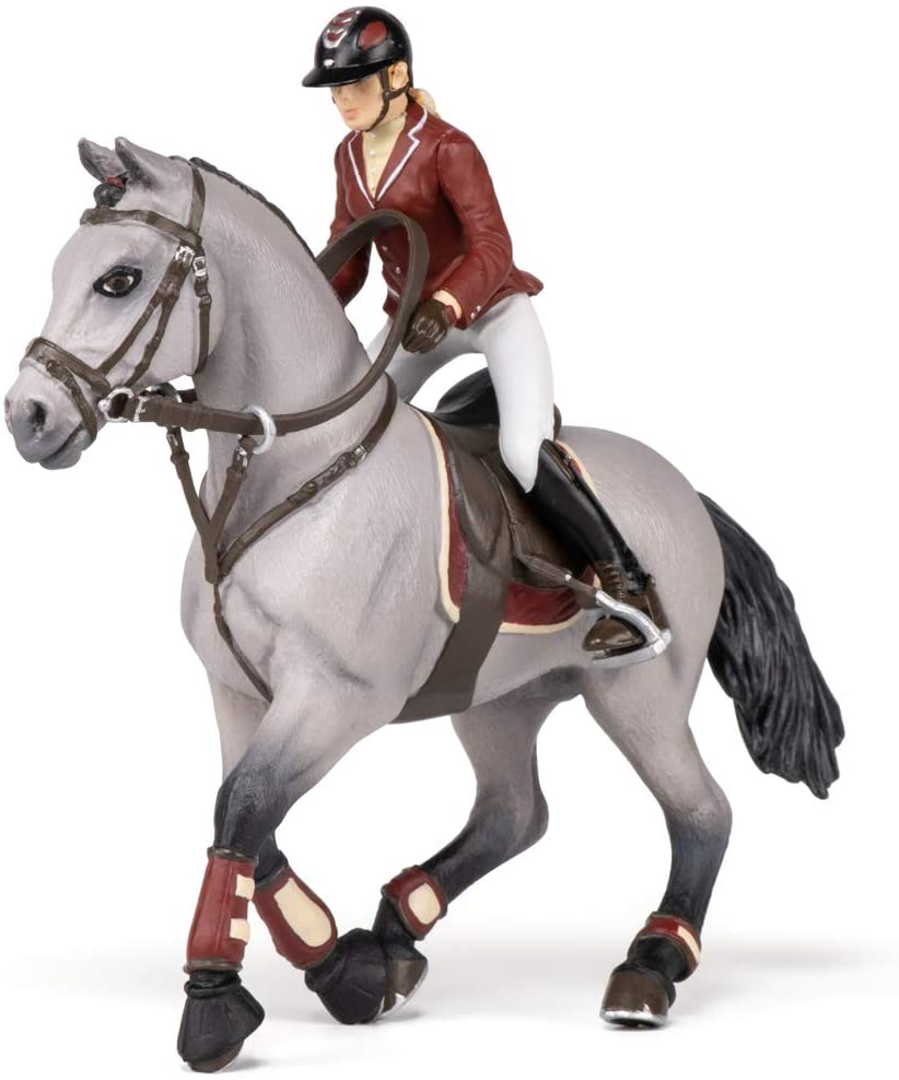 Figurina - Competition horse and horsewoman | Papo - 2 | YEO