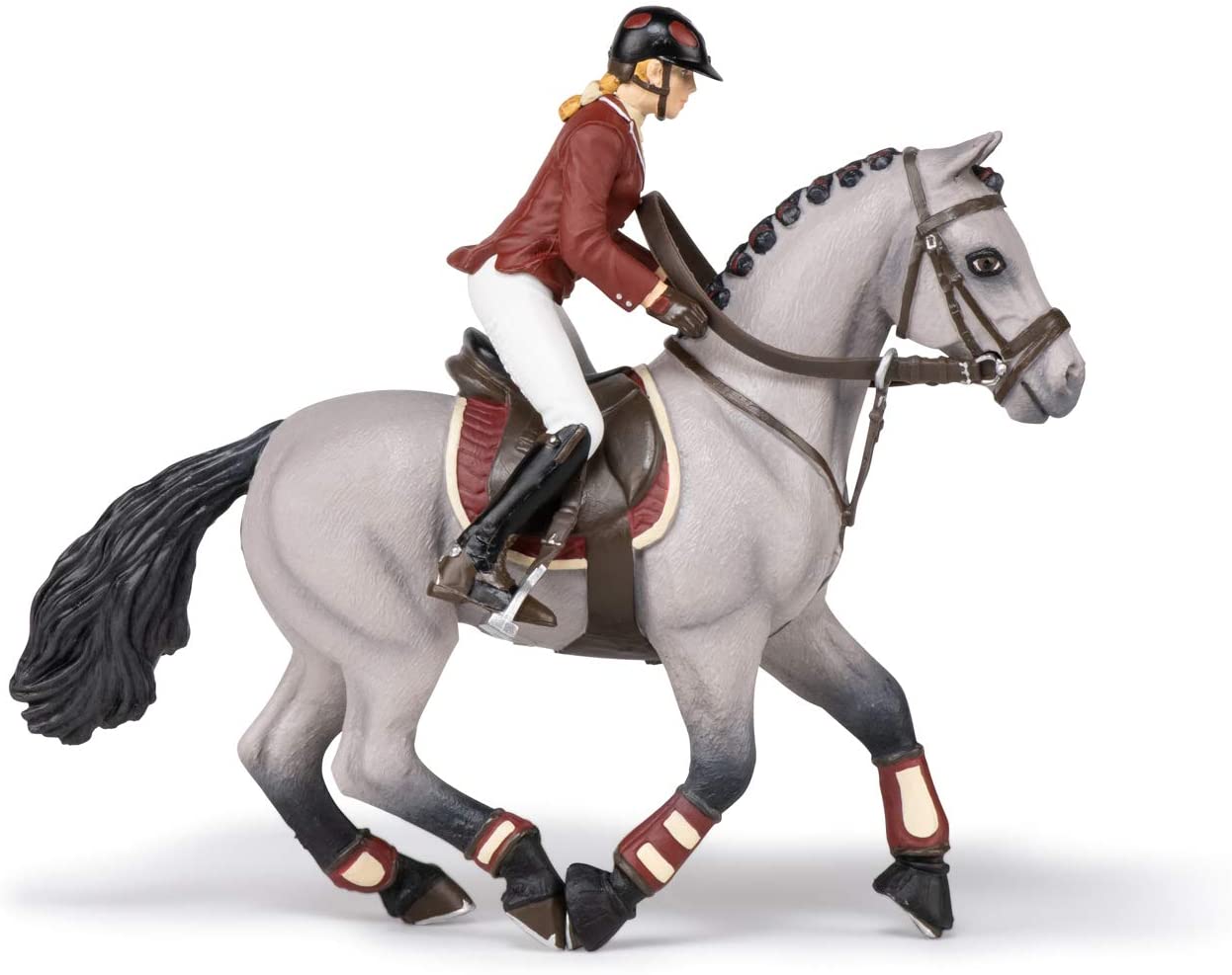 Figurina - Competition horse and horsewoman | Papo - 4 | YEO