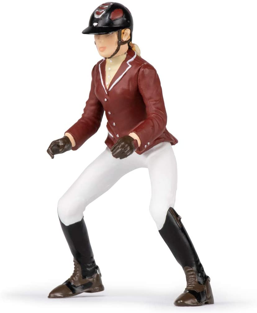 Figurina - Competition horse and horsewoman | Papo - 9 | YEO