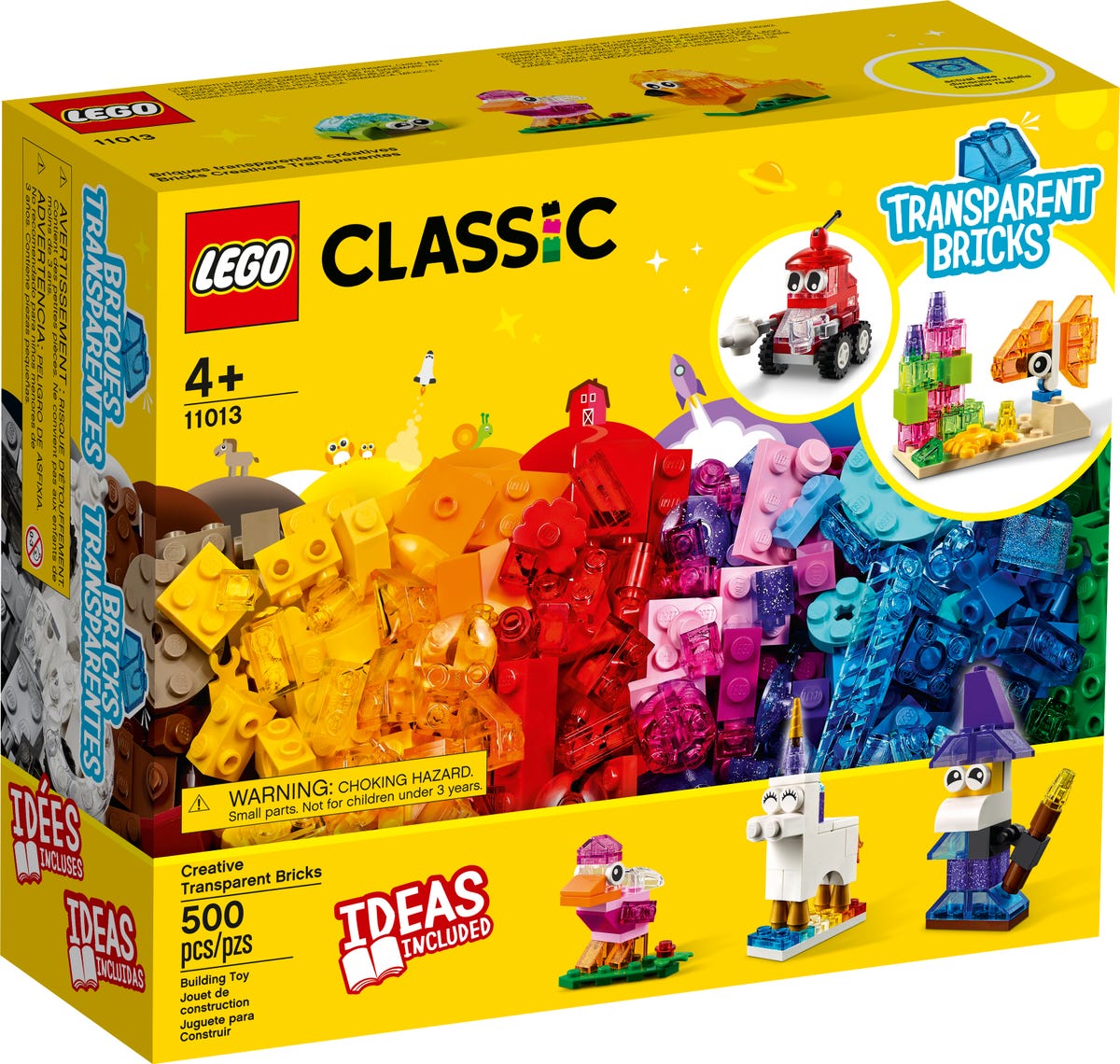 LEGO Classic - Caramizi transparente creative (11013) | LEGO - 3 | YEO