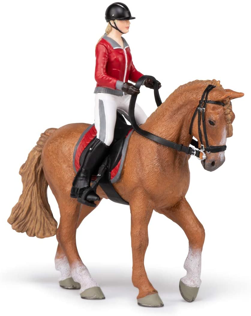 Figurina - Walking Horse with Riding Girl | Papo - 2 | YEO