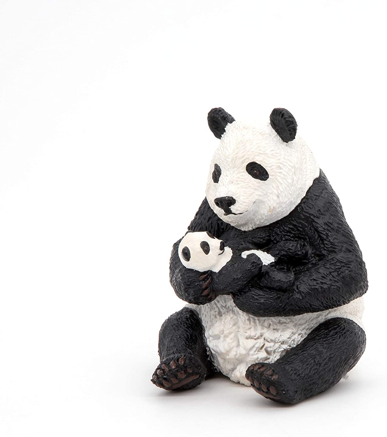 Figurina - Wild Animal Kingdom - Sitting Panda and Baby | Papo - 1 | YEO