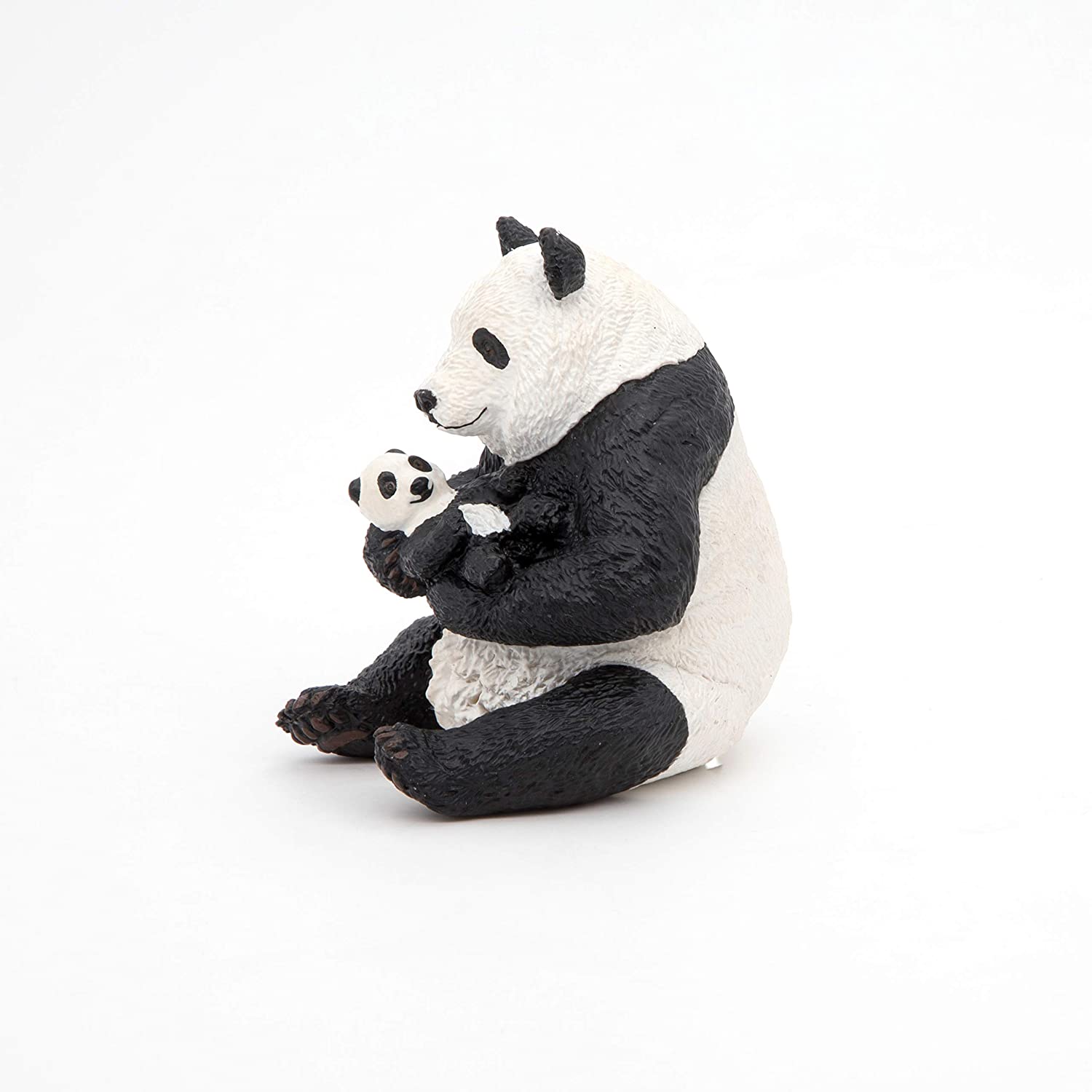 Figurina - Wild Animal Kingdom - Sitting Panda and Baby | Papo - 2 | YEO