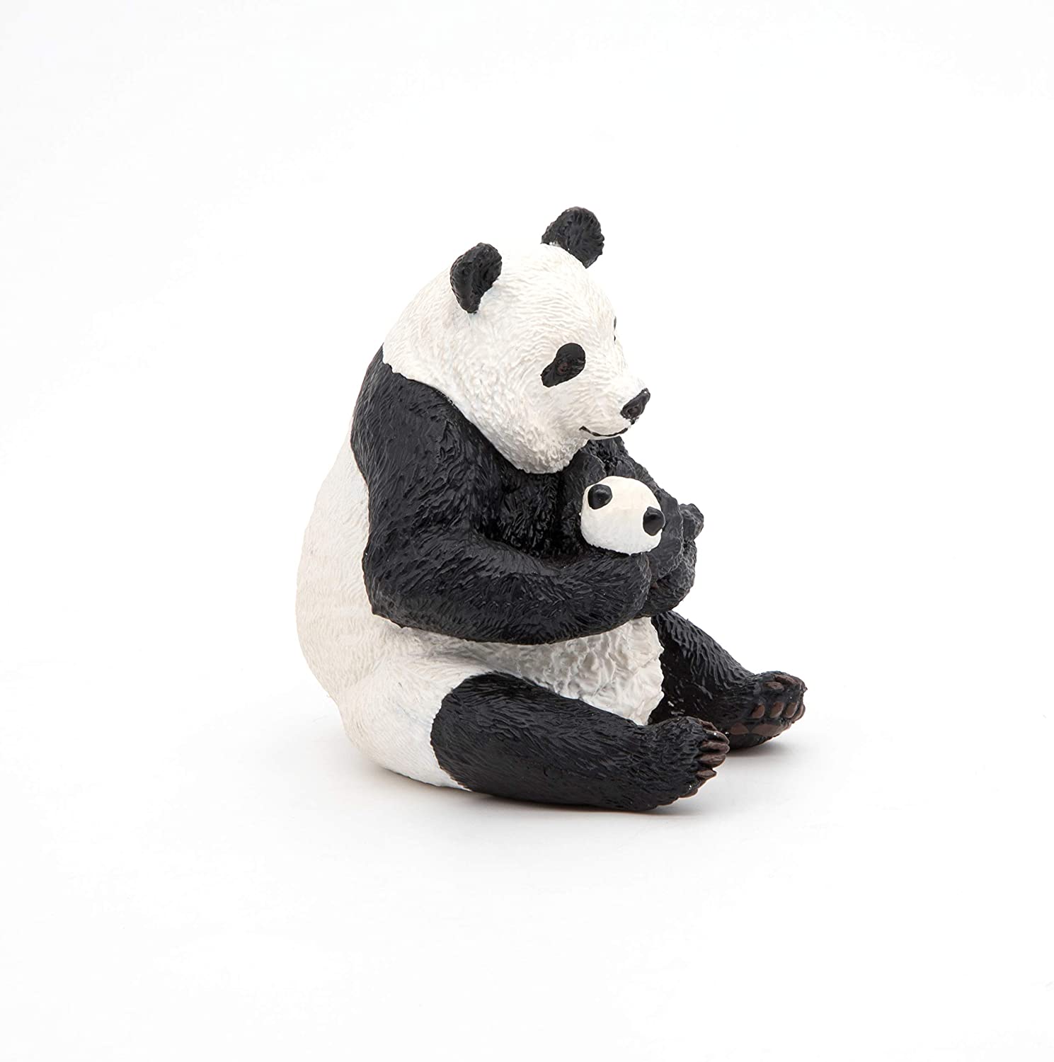 Figurina - Wild Animal Kingdom - Sitting Panda and Baby | Papo - 3 | YEO