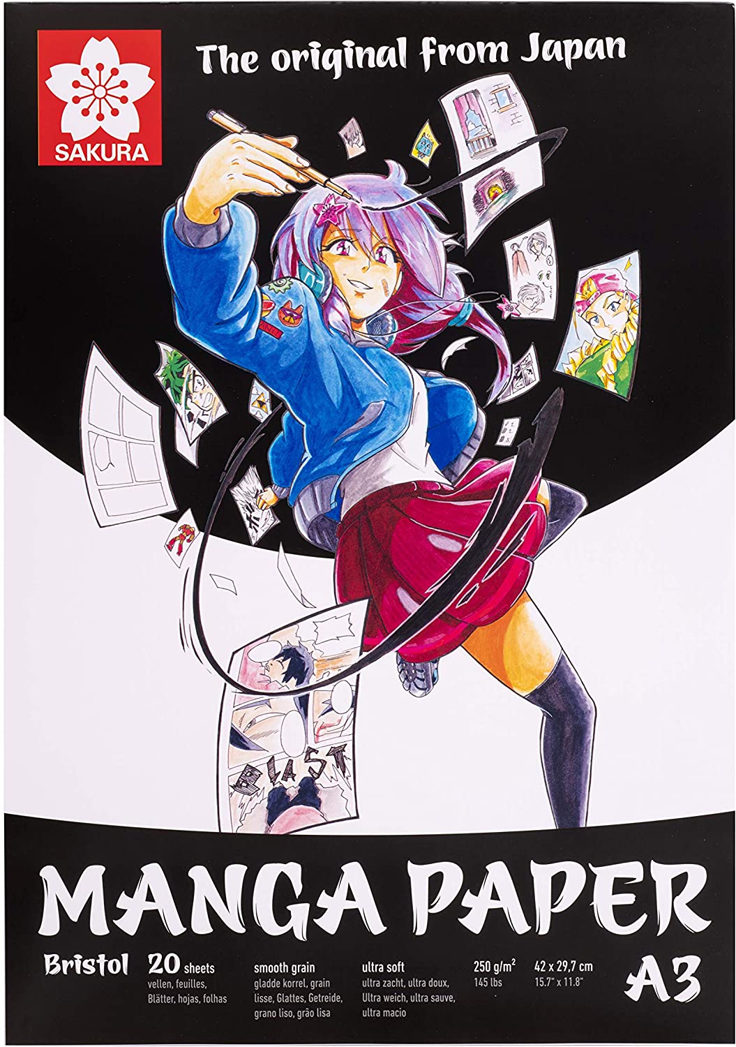 Bloc de desen Sakura Manga A3