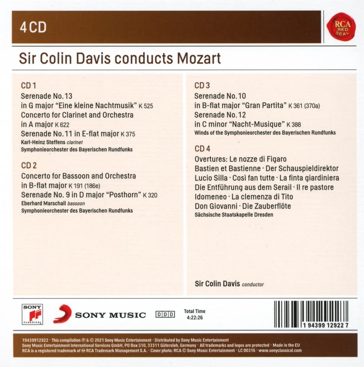 Sir Colin Davis Conducts Mozart | Colin Davis