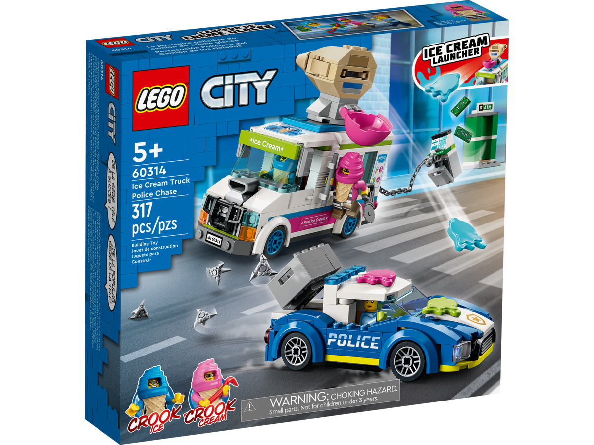 LEGO City - Politia in urmarirea furgonetei cu inghetata (60314) | LEGO