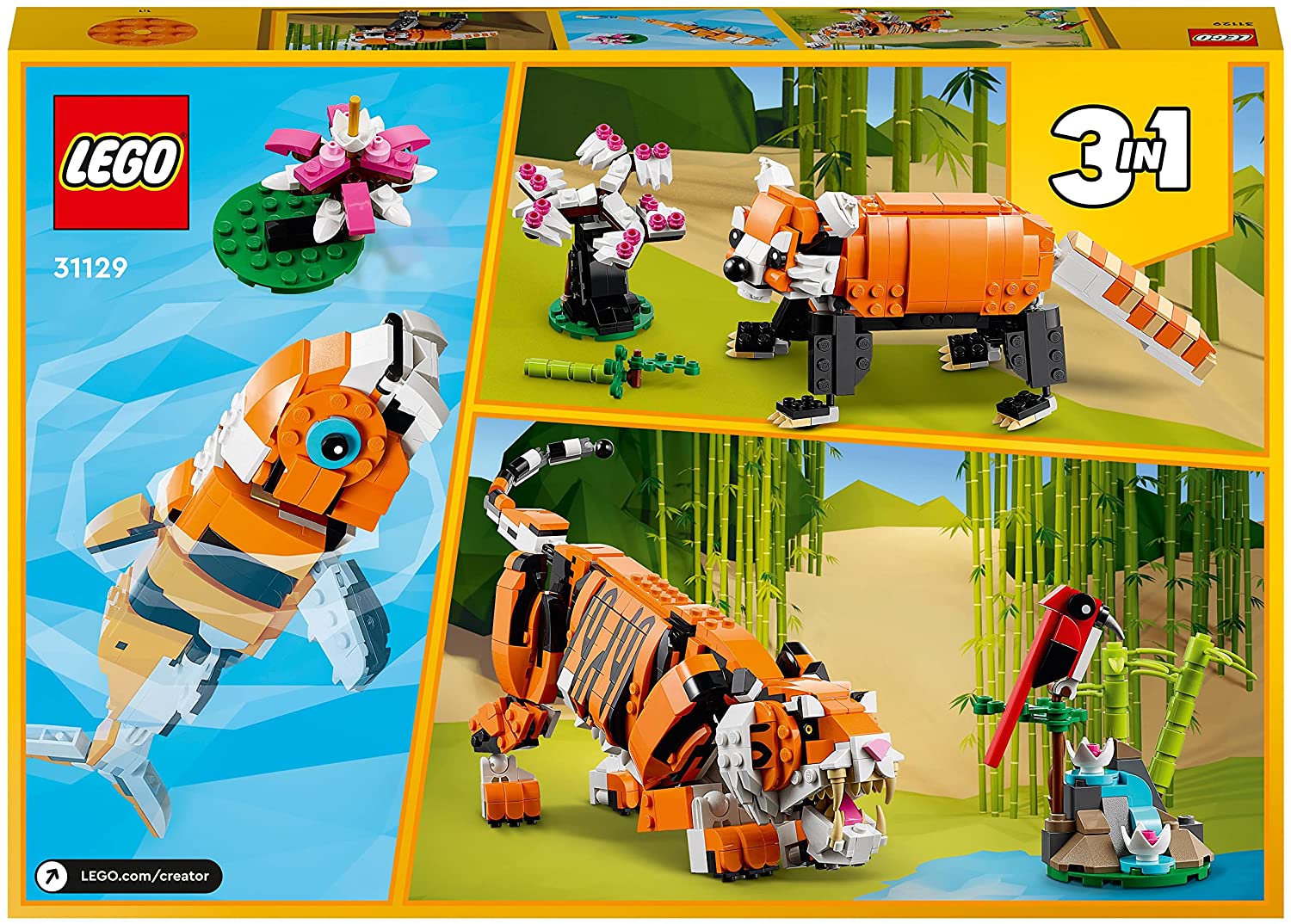 LEGO Creator - Tigru Maiestuos (31129) | LEGO - 4 | YEO