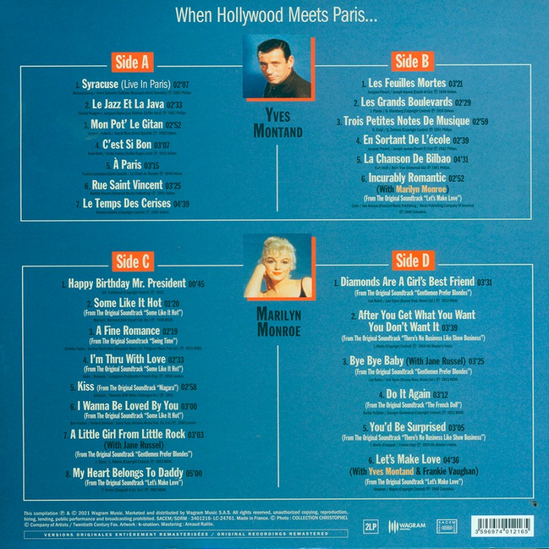 When Hollywood Meets Paris - Vinyl | Yves Montand, Marilyn Monroe