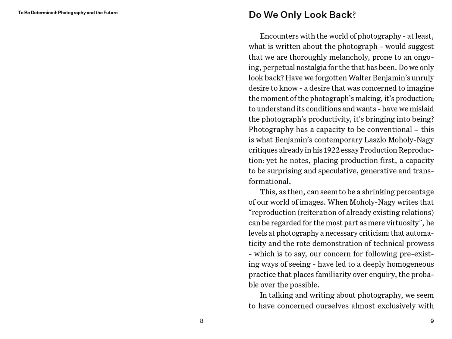 To Be Determined | Duncan Wooldrige