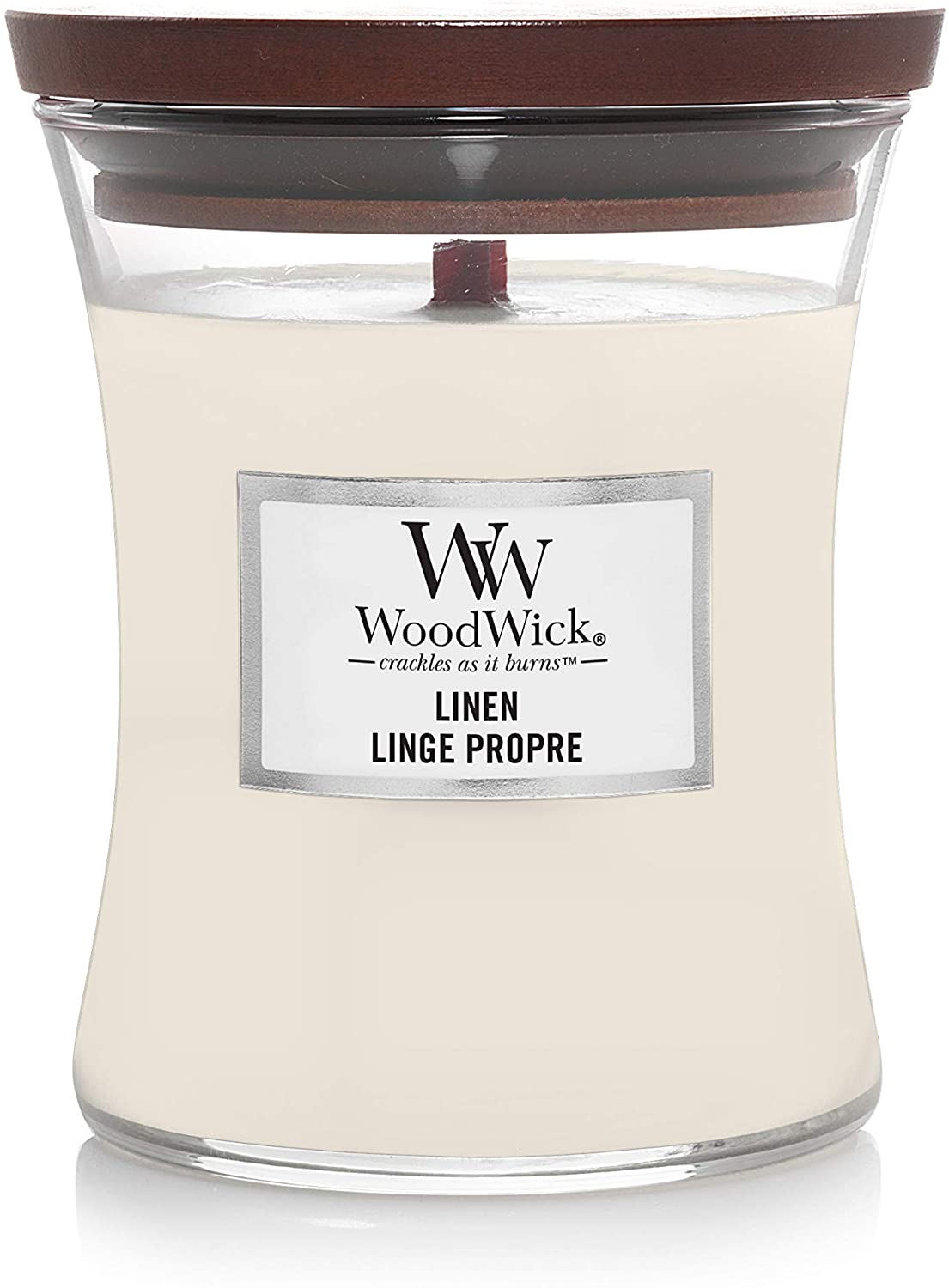 Lumanare parfumata - Jar Linen & Cotton | WoodWick