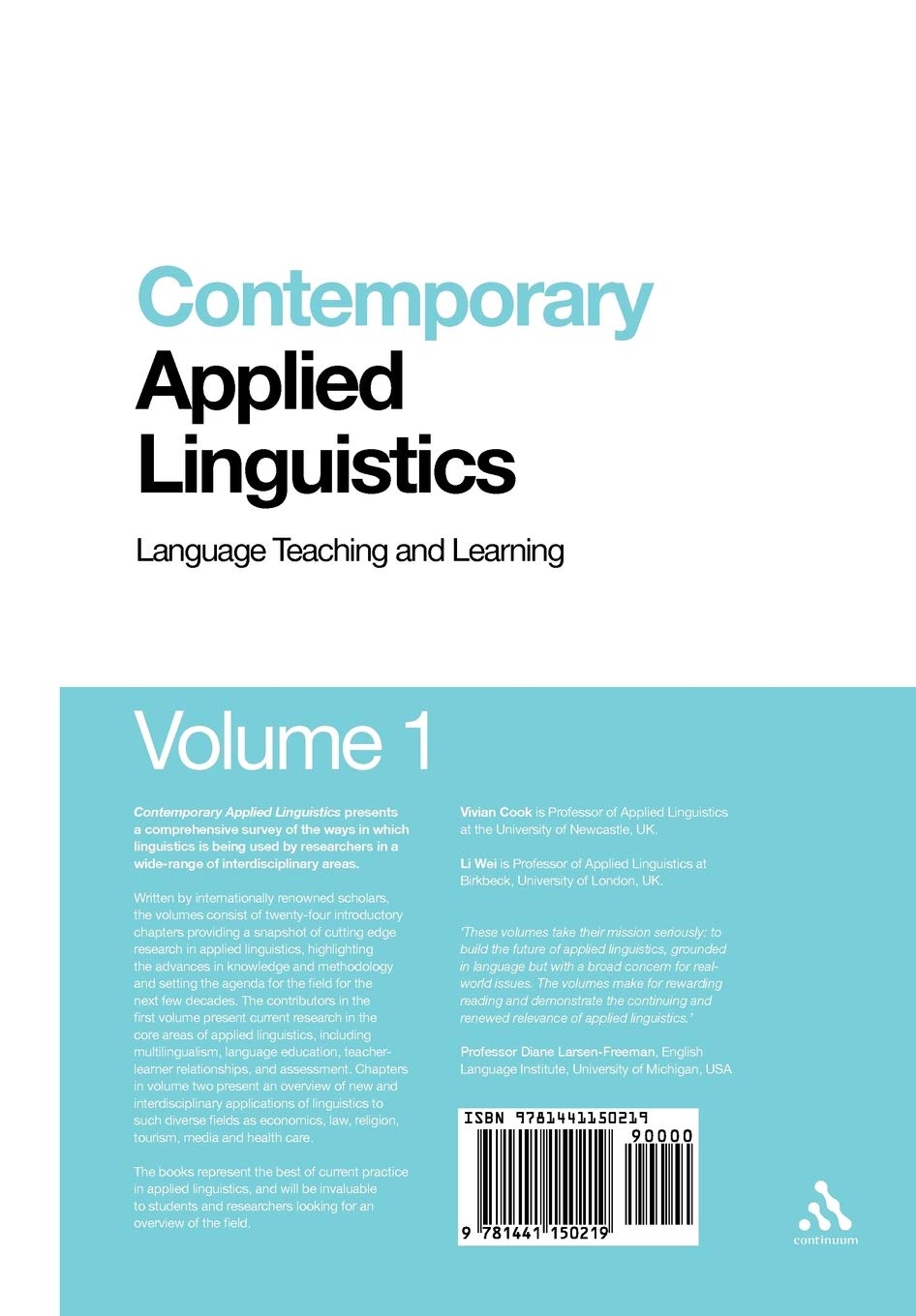 Contemporary Applied Linguistics | Vivian Cook - 1 | YEO