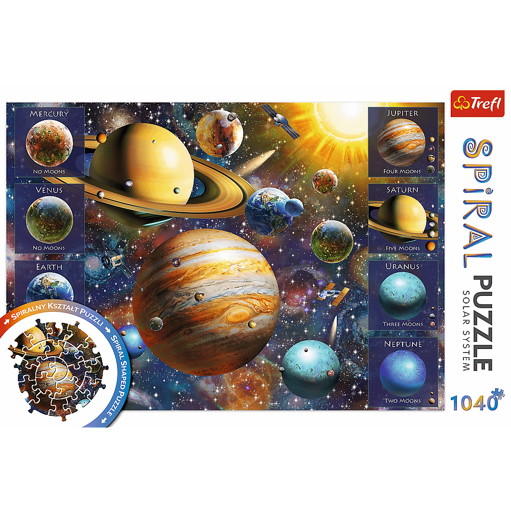 Puzzle 1040 piese - Spiral - Solar System | Trefl - 2