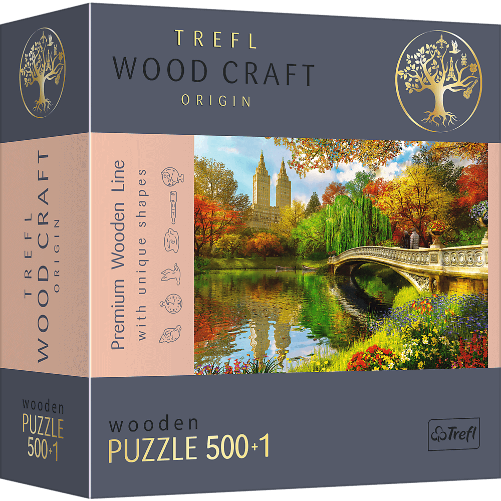 Puzzle din lemn - Central Park, Manhattan, New York | Trefl