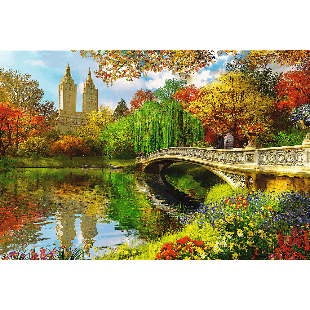 Puzzle din lemn - Central Park, Manhattan, New York | Trefl - 3