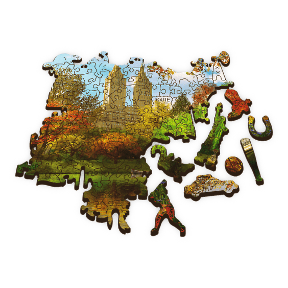 Puzzle din lemn - Central Park, Manhattan, New York | Trefl - 2
