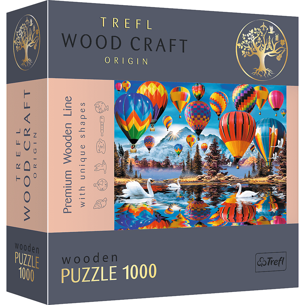 Puzzle din lemn - Colorful Ballons | Trefl