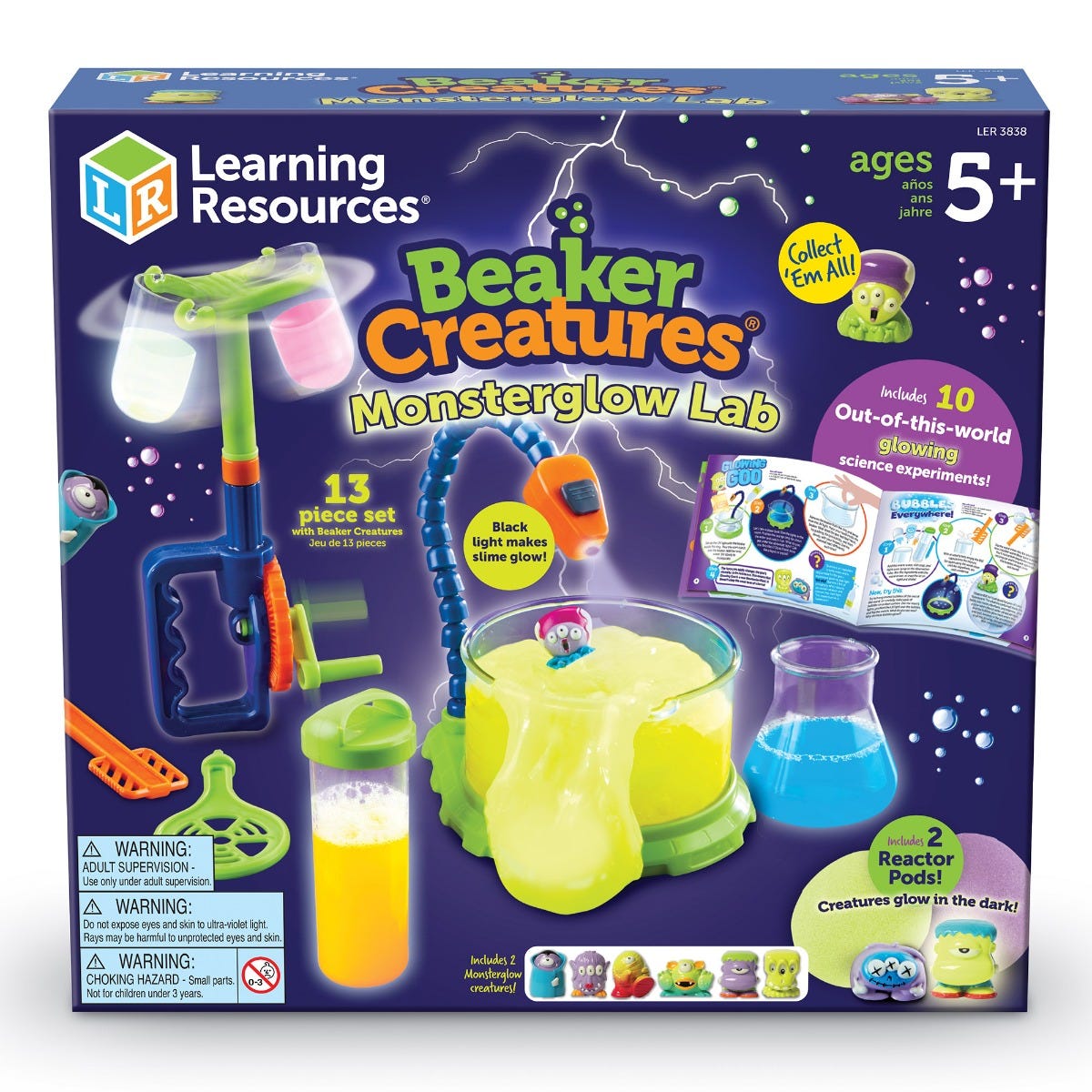 Jucarie educativa - Beaker Creatures - Monsterglow Lab | Learning Resources - 1 | YEO