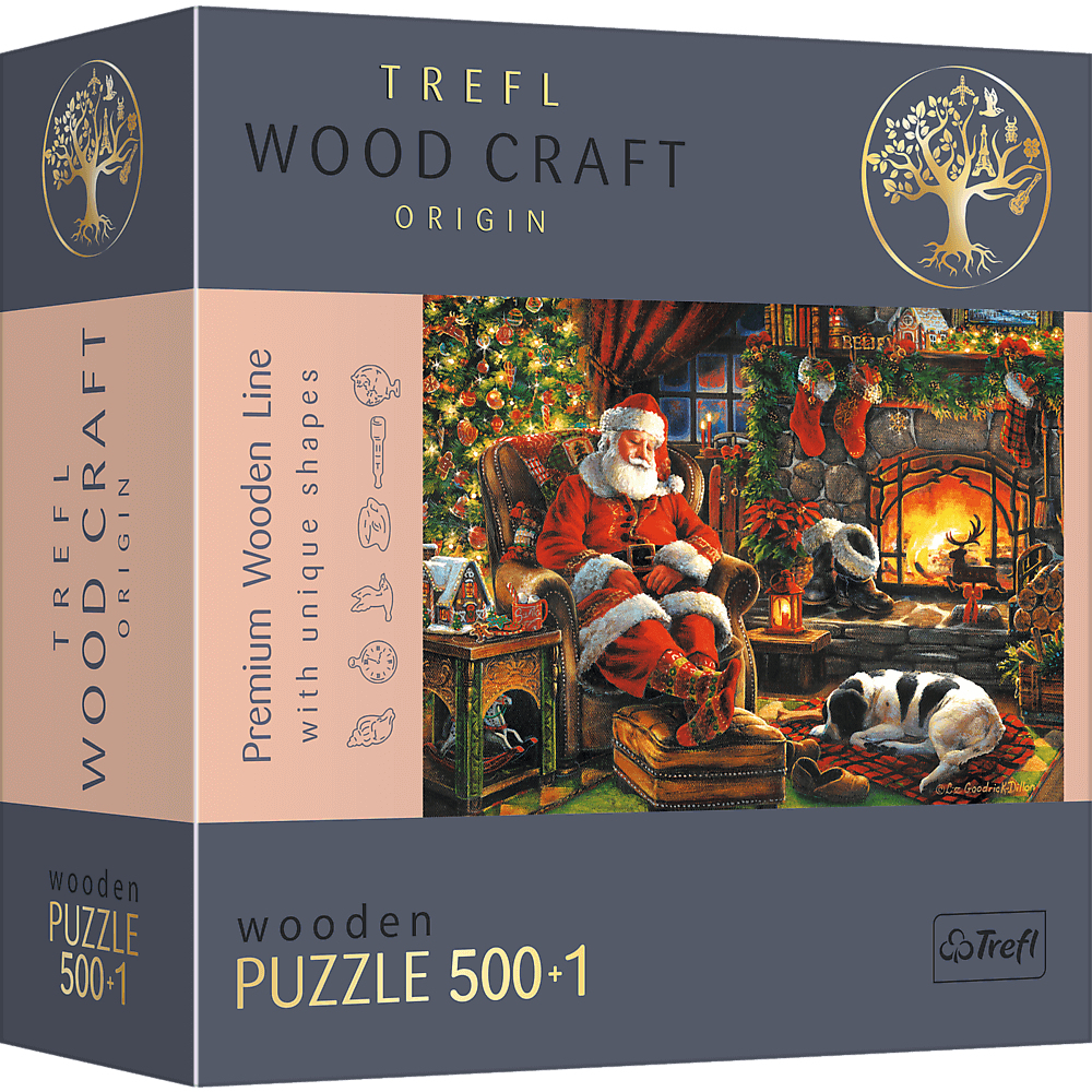 Puzzle din lemn - Christmas Evening | Trefl