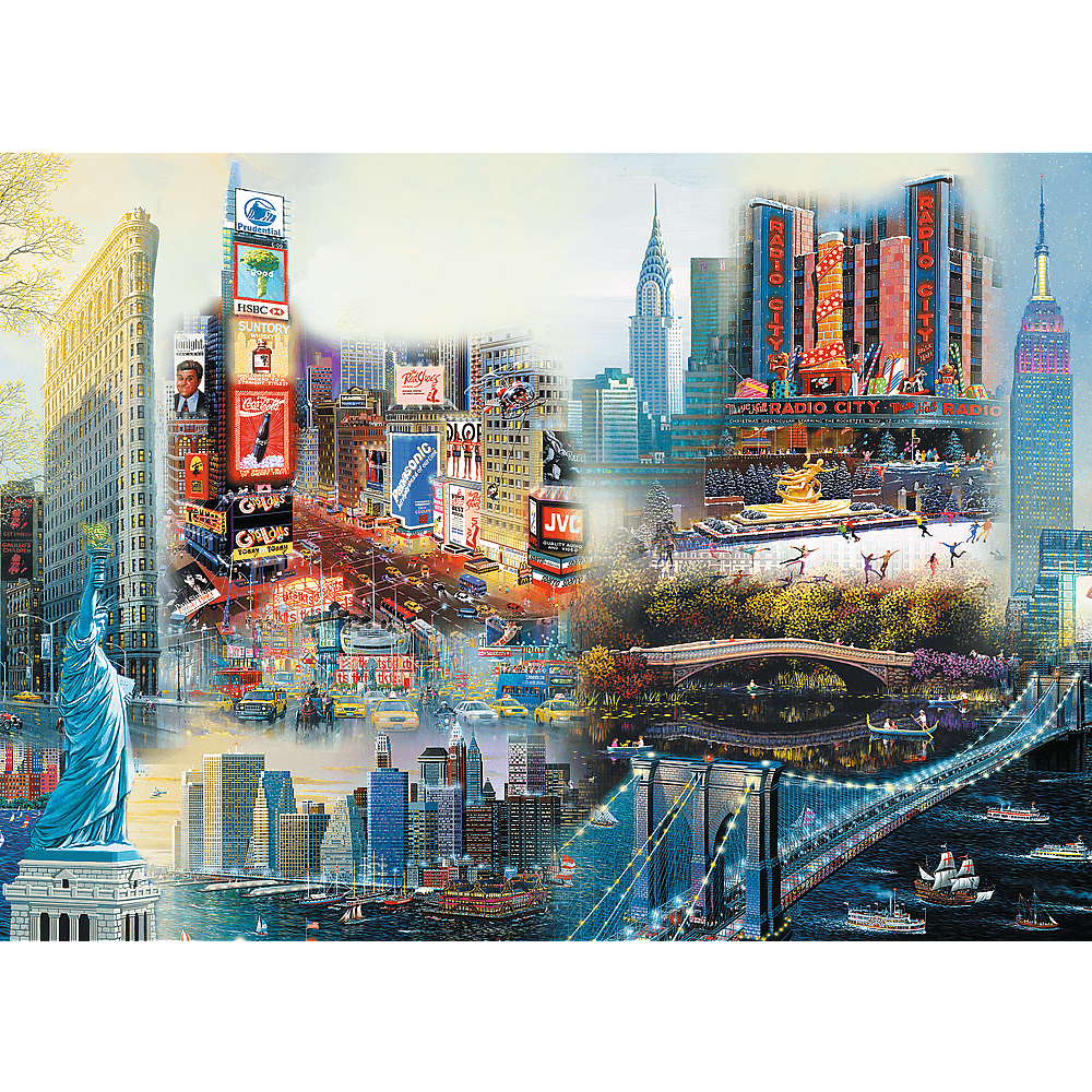 Puzzle din lemn - New York | Trefl - 3