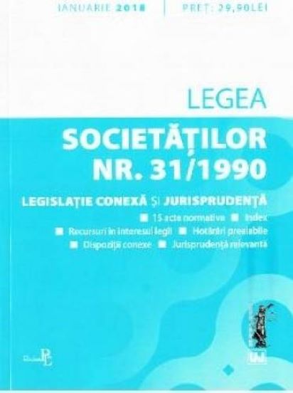 Legea societatilor Nr. 31 din 1990 Ianuarie |