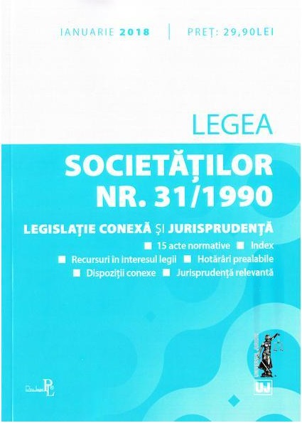 Legea societatilor Nr. 31 / 1990 |