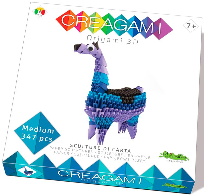 Set creativ - Creagami - Lama, 347 piese | CreativaMente - 1 | YEO