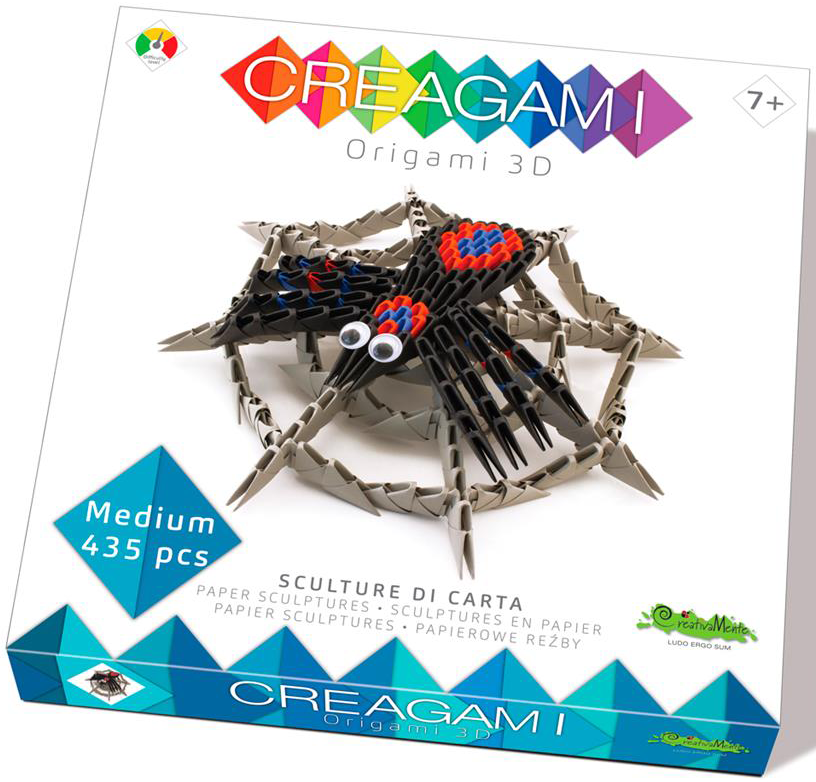 Set creativ - Creagami - Paianjen, 435 piese | CreativaMente - 1 | YEO