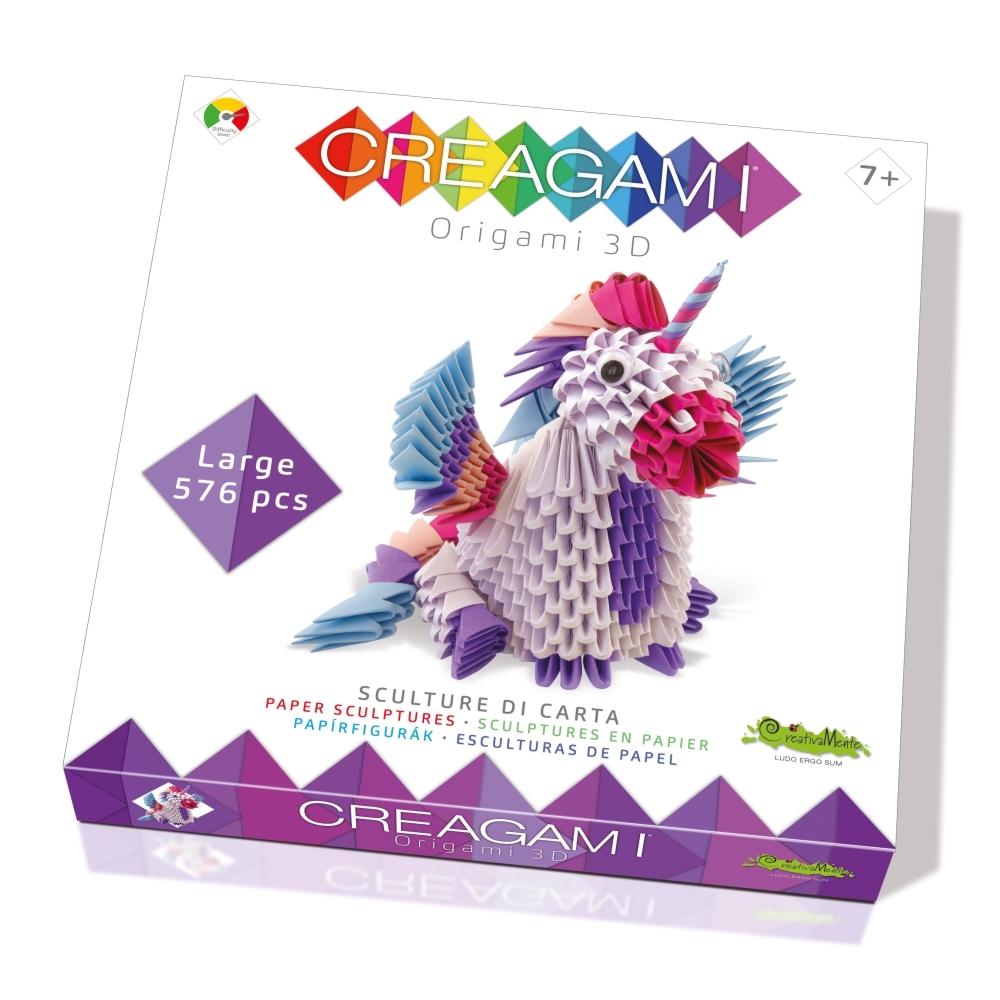 Set creativ - Creagami - Unicorn, 576 piese | CreativaMente