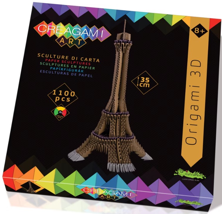 Joc creativ - Creagami Art - Turnul Eiffel, 1100 piese | CreativaMente