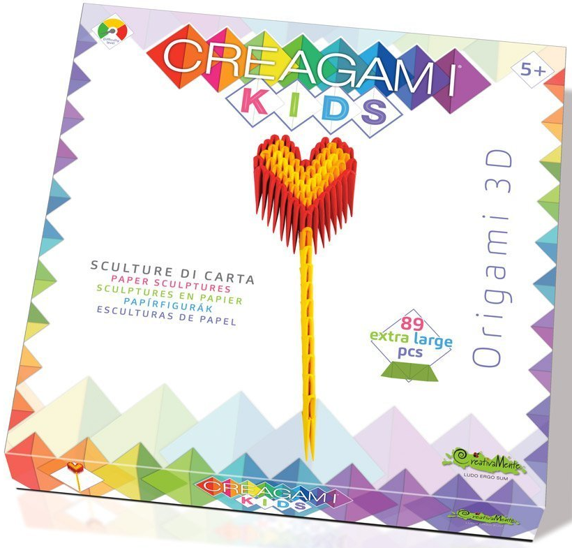 Joc creativ - Creagami Kids - Bagheta Magica Inima, 89 piese | CreativaMente