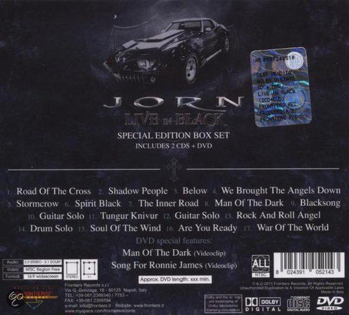 Live in Black - 2 CD+DVD | Jorn - 1 | YEO