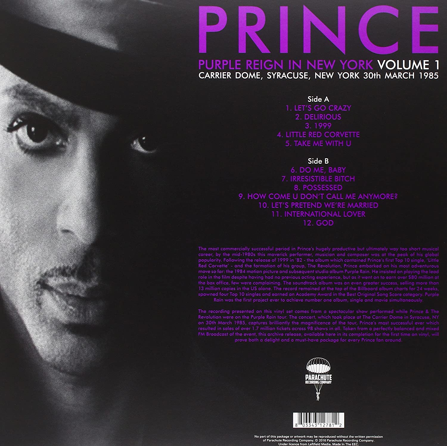 Purple Reign In NYC Vol. 1 - Vinyl | Prince