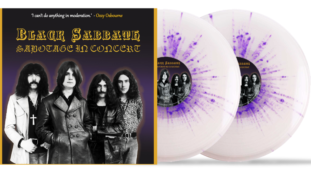 Sabotage In Concert (Transparent Splatter Vinyl) | Black Sabbath