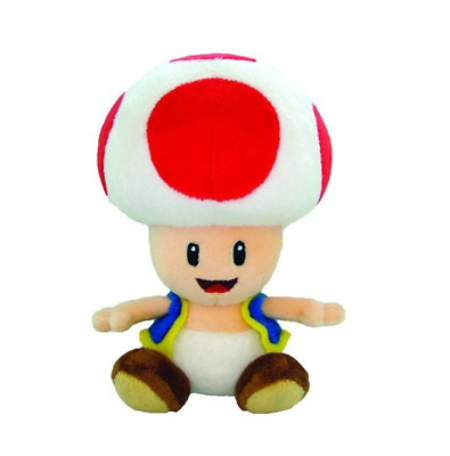 Jucarie de plus - Super Mario - Toad Mascot - Red, 20 cm | Nintendo