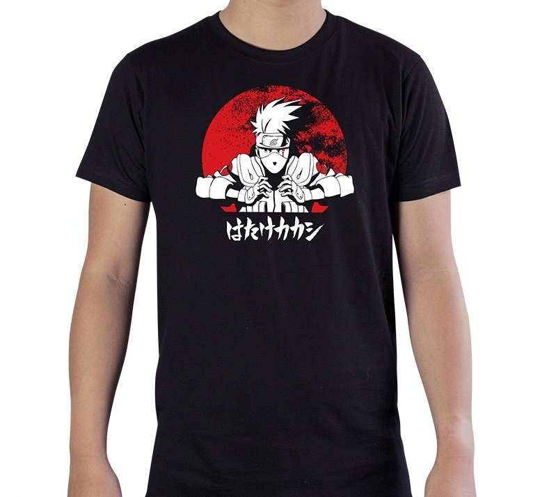Tricou S - Man - Naruto Shippuden - Kakashi - Black