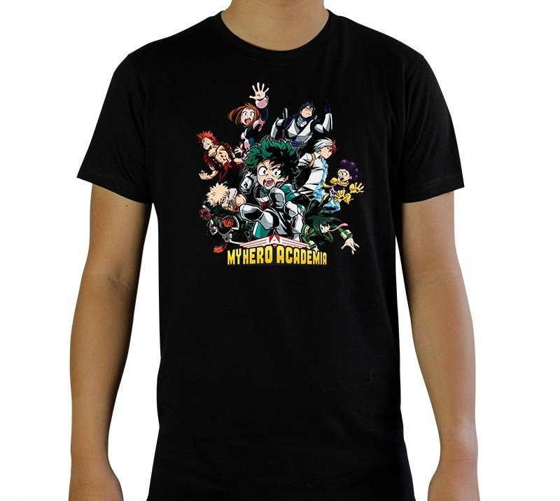 Tricou L - Man - My Hero Academia - Heroes - Black | AbyStyle