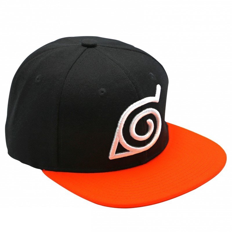 Sapca - Naruto Shippuden - Black and Orange - Konoha | AbyStyle