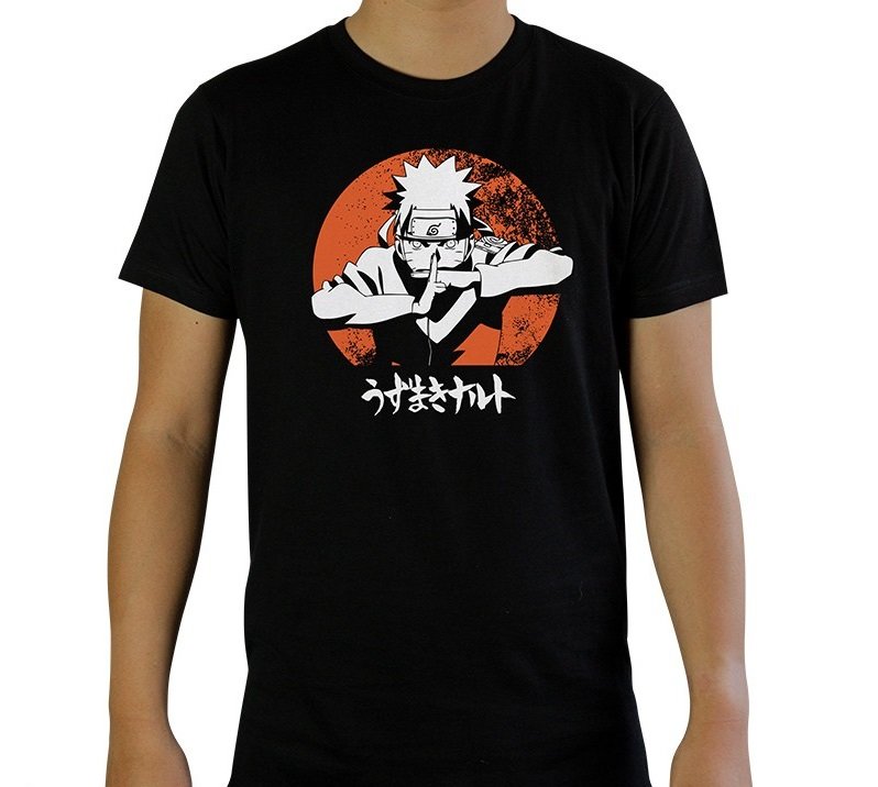 Tricou S - Men - Naruto Shippuden - Black | AbyStyle