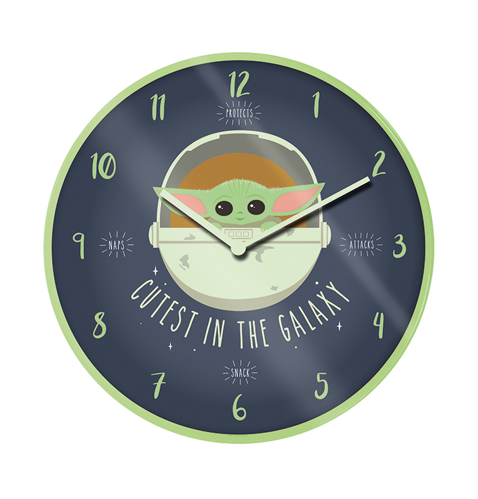 Ceas de perete - Star Wars - The Mandalorian - Cutest In The Galaxy