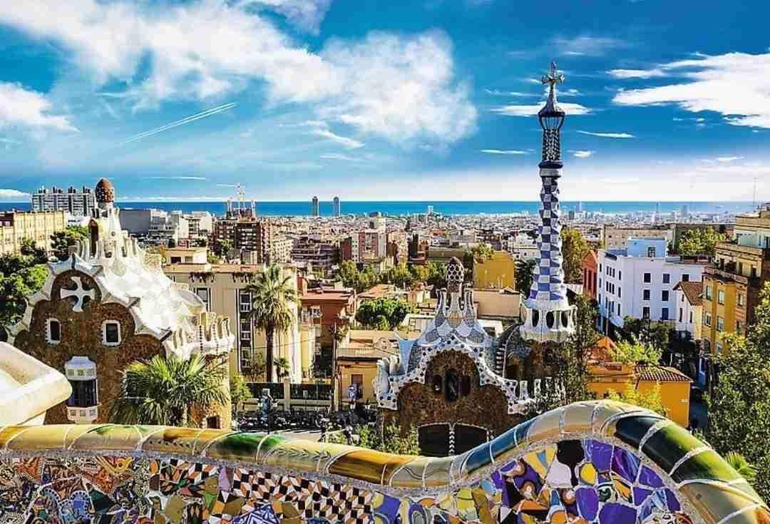 Poze Puzzle 1500 piese - Park Guell Barcelona | Trefl carturesti.ro 