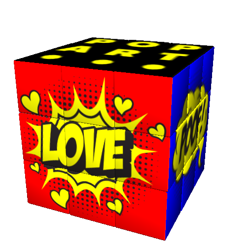  Cub Rubik - Design - Fun: Pop Art Cartoon | Iconicube 