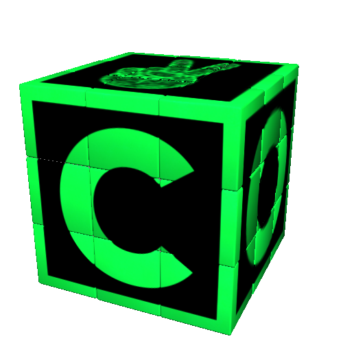 Cub Rubik - Iconic - Memo: Cool Neon Green | Iconicube image