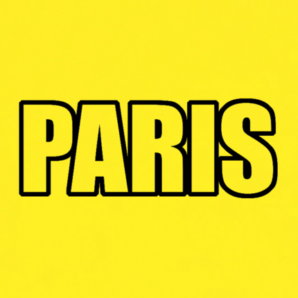 Cub Rubik - Design - Travel: Paris Skyline Neon Yellow | Iconicube image3